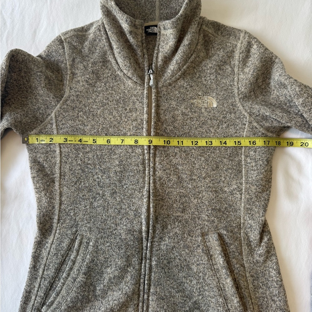 The North Face Crescent Sunset Full-Zip Fleece Jacket in Oatmeal - Size S - Picture 7 of 14